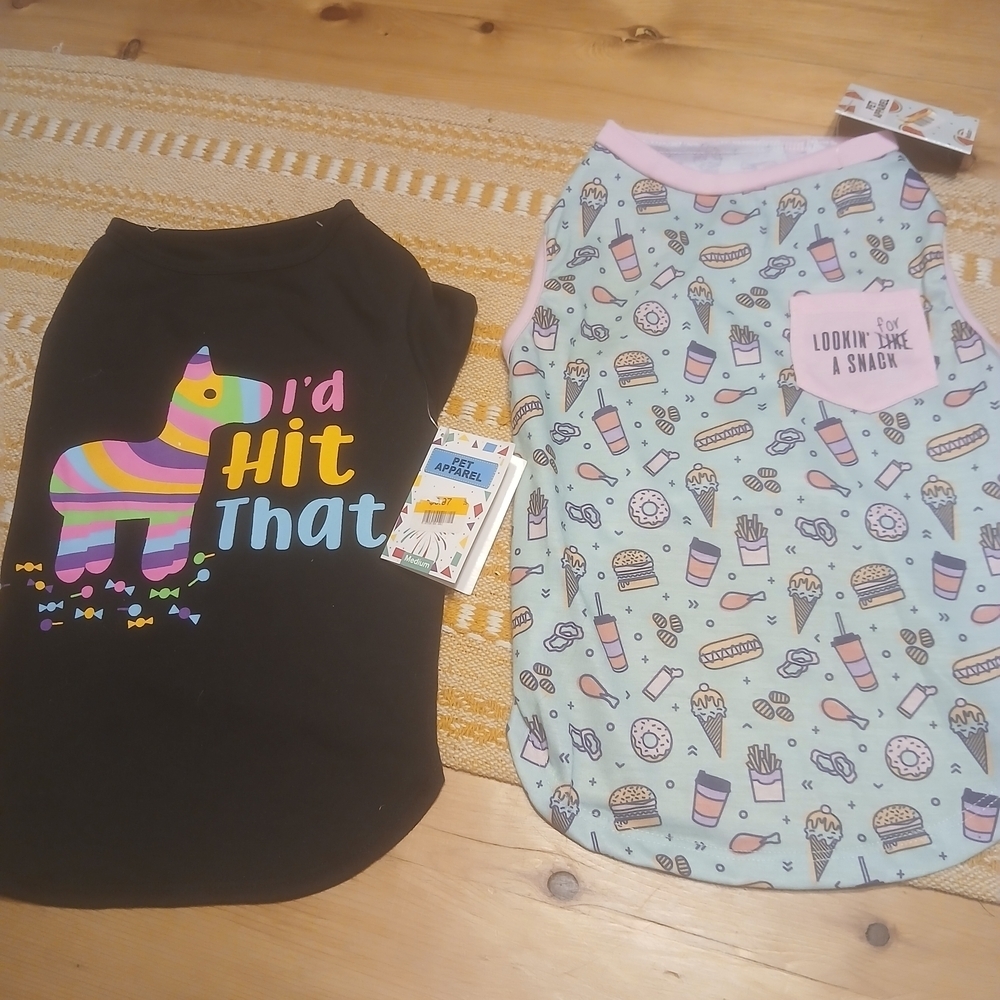 Colorful Dog T-Shirts - Black and Pastel Designs